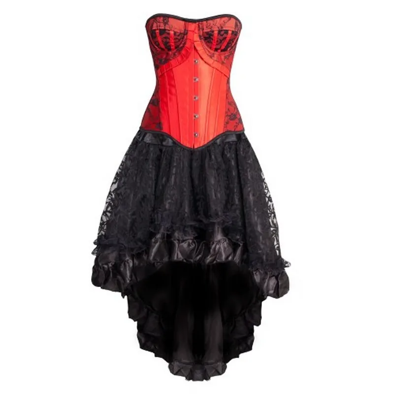 Overbust Floral Black Lace Overlay 
