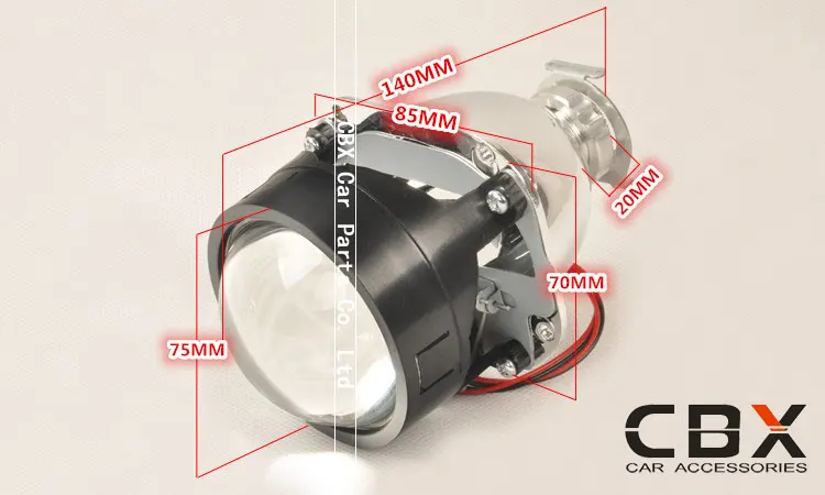 CBX 2017 new 2.5 inches WST projector lens size
