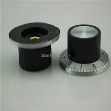 Bakelite knob potentiometer knob Digital calibration knob 37MM*15MM Bore 6.0MM 2PCS Free Shipping