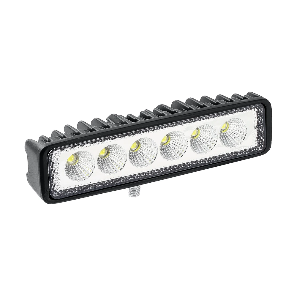 

car work light 18W 12V led work light bar offroad spotlight Flood led bars high power lamp for Ford Toyota SUV 4WD Tractor beams
