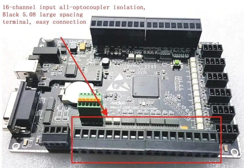 Mach3 Управление карты USB ЧПУ 4/5/6 оси гравировальный станок Интерфейс доска движения Управление; Интерфейс карты 5 оси USBCNC