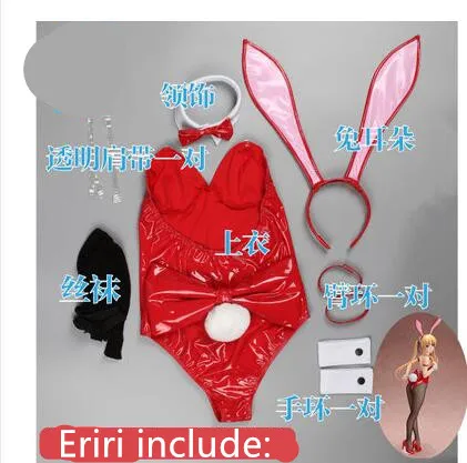 Hyodo Michiru Saekano: как растить скучную подругу Kato Megumi Utaha Eriri Bunny Girl соблазнительный костюм для косплея - Цвет: Utaha