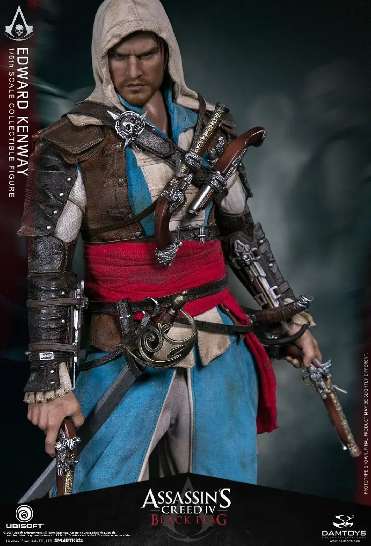 1/6 масштаб Коллекционная фигура кукла Assassin's Creed IV: черный флаг Эдварда Кенуэй 12