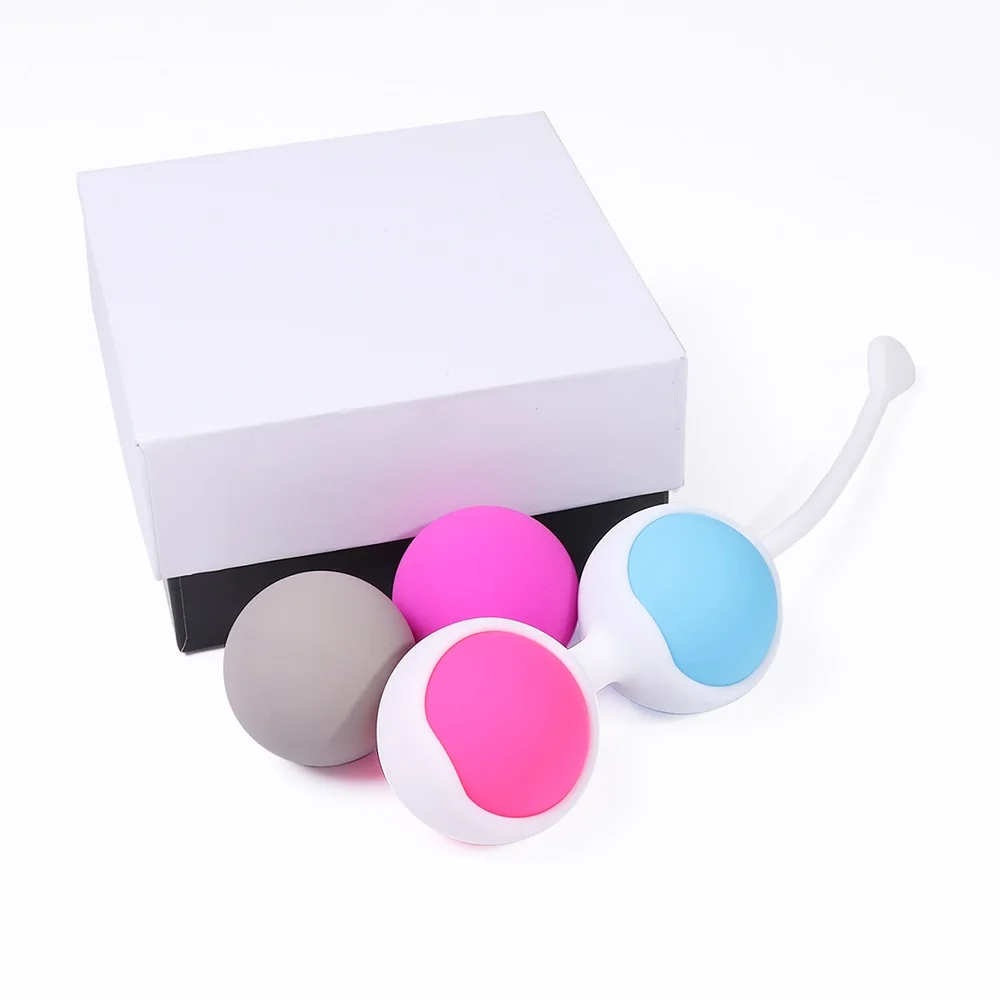 Вагинальный умный шарик влагалище плотный тренажер Женский вагинальный термоусадочный гантель для тренировок умный мяч гантели Массаж для женщин - Цвет: 4 ball box