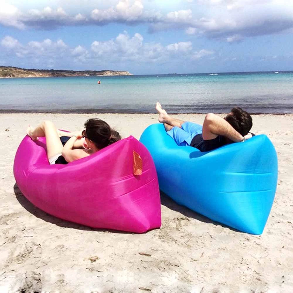 Lazy Sofa Beach Bed Fast Inflatable Air Sleeping Bag Camping Sofa Air Bed Lazy Bag Laybag Chair Couch Lounger Saco De Dormir Air Lounger Air Inflatable Sofaair Bed Chair Aliexpress