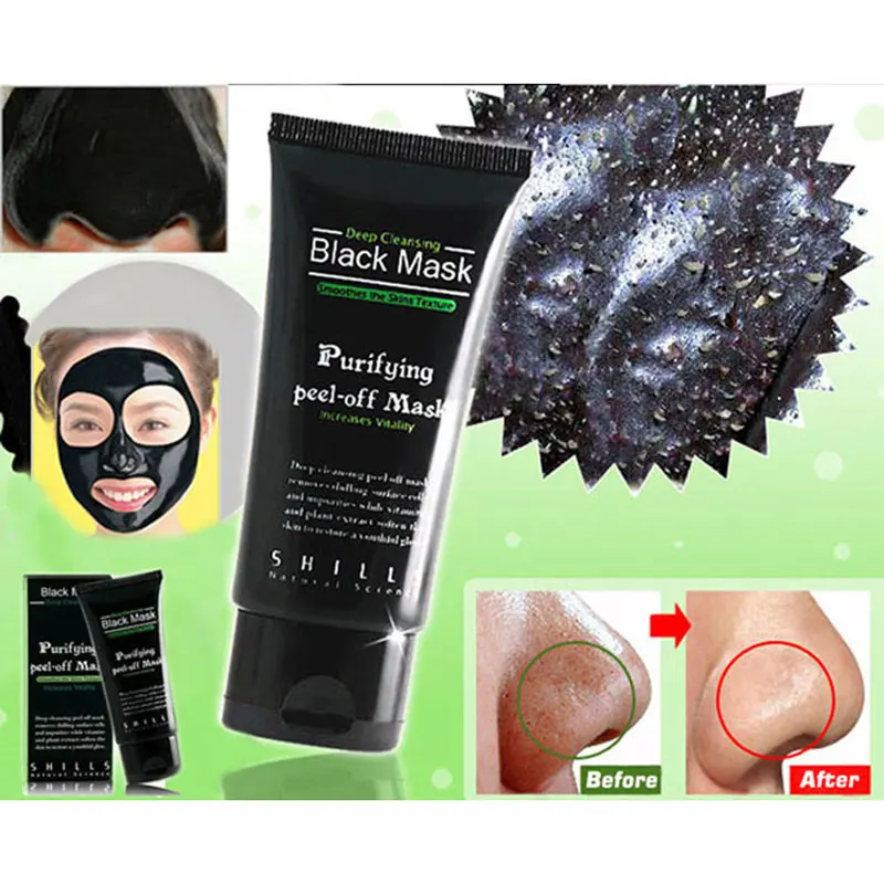 Black Mask Face Mask Blackhead Remover Deep Cleansing Purifying the Black Head Acne Treatments Face Mask Skin Care
