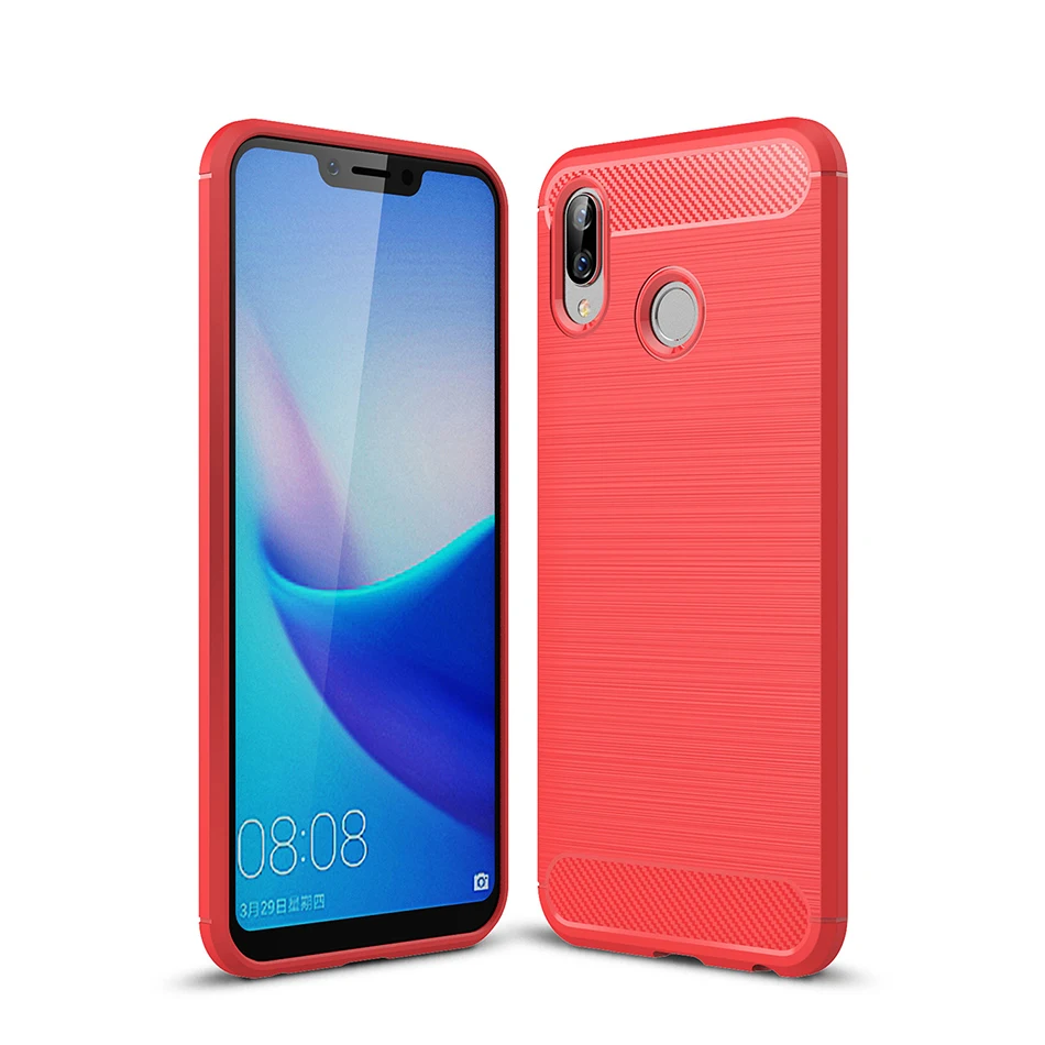 TOMKAS Carbon Fiber Case For Huawei Honor Play Phone Case On Bumper Silicone TPU Cover Coque Funda Carcasa Hoesje Capa Capinha   (17)
