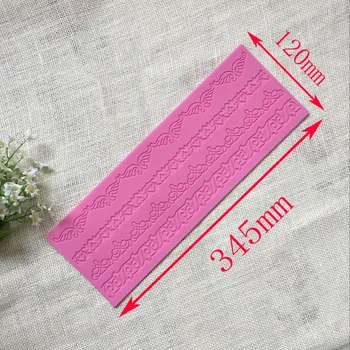 

Cake lace silicone mold Cake surrounded by decorative molds Fondant silicone mold DIY kitchen gadgets