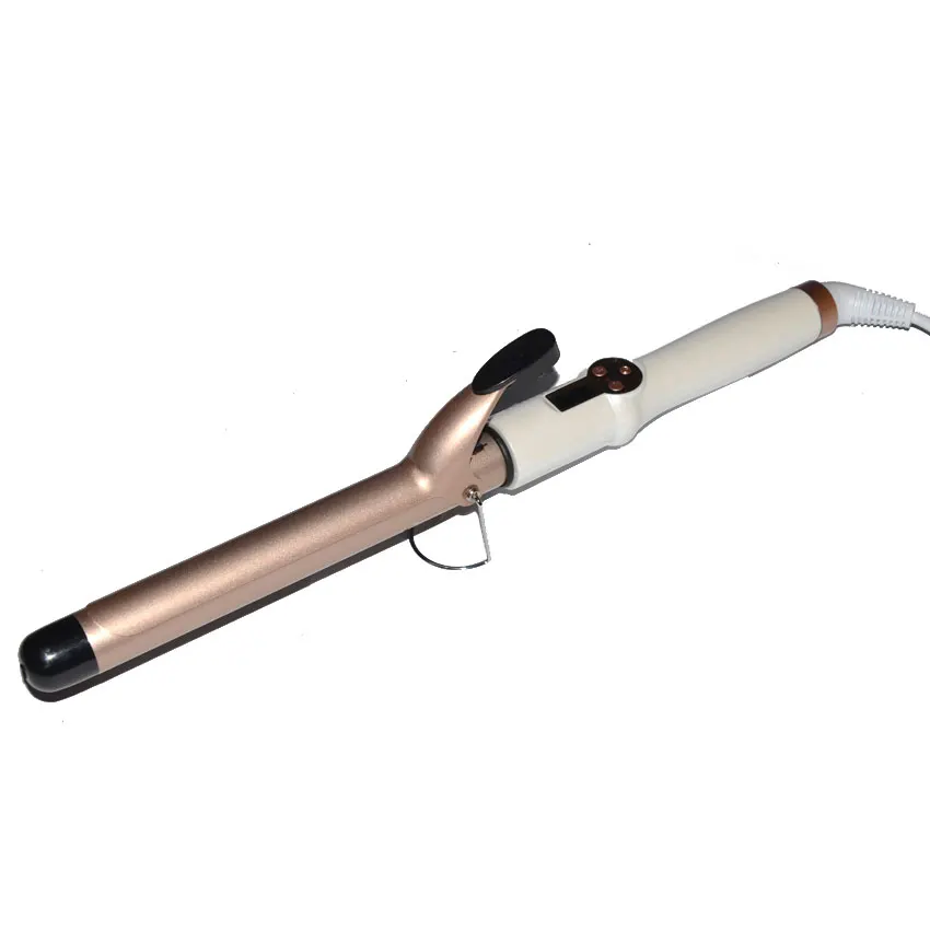

Queenme Ceramic Styling Tools Professional Hair Curling Iron LCD Display Hair Curler Roller Magic Curling Wand Irons