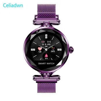 

2019 Fashion Lady Diamond Smart Bracelet Bluetooth Smart Watch Heart Rate Blood Pressure Women Band For iPhone Android VS Q3