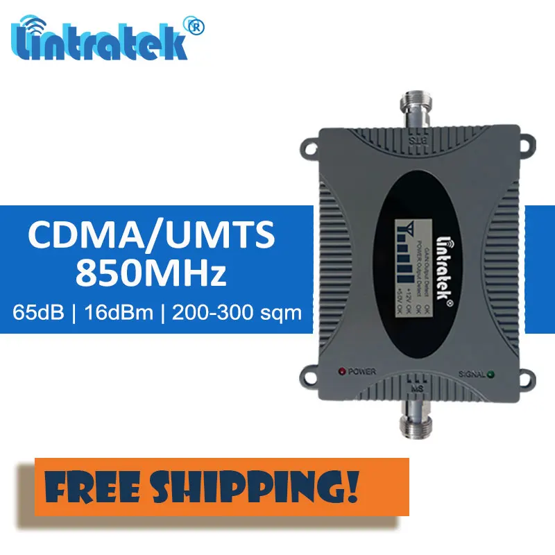 

Lintratek 850MHz 2G 3G UMTS Repeater Cellular booster Mobile Phone Signal Booster Amplifier 850 Cellular GSM LCD Display set #9
