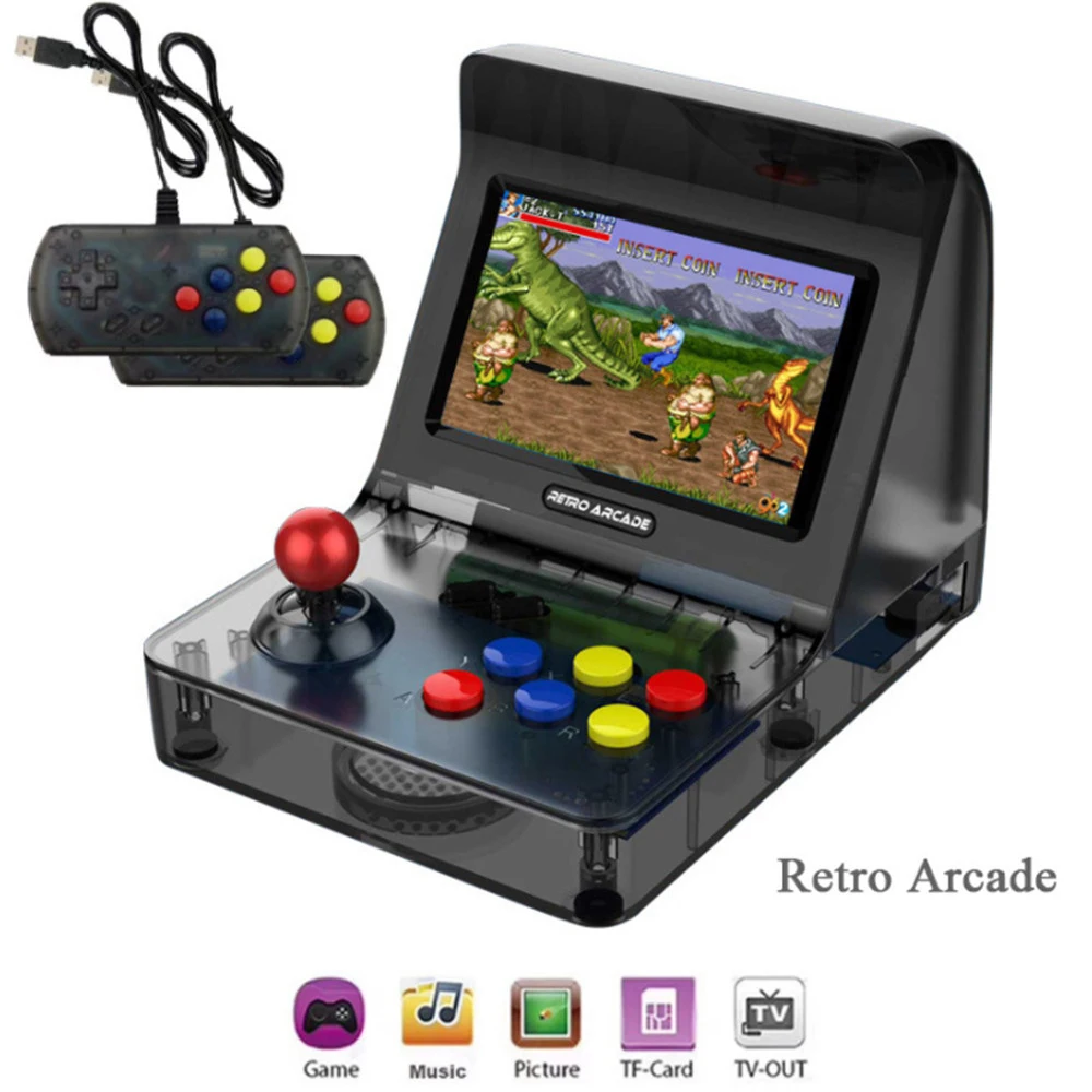 

Retro Arcade Game Console A8 Gaming Machine Built-in 3000 Classic Games Support TF Card Gamepad Control AV Out