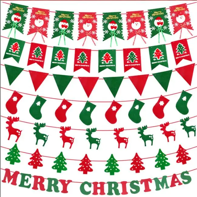 Christmas Decorations Non Woven Fabrics Wave Ceilings