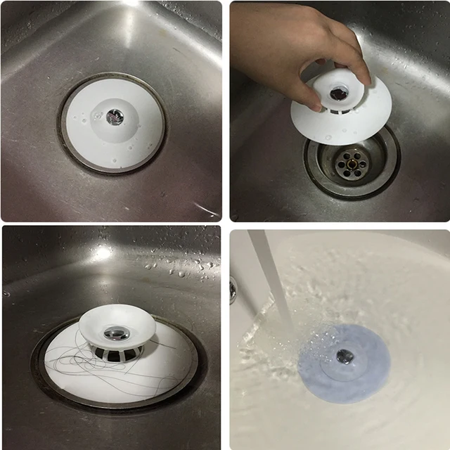 Kitchen Sink Strainer Drain Plug Bathroom Accessories Products Shower Filter Bathroom Accessory Basin Hair Catcher Water Stopper 3