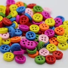 100 шт./упак. деревянные пуговицы в ассортименте Цвета 4 отверстия швейные Костюмы декоративные деревянные кнопки Швейные DIY рукоделие аксессуары