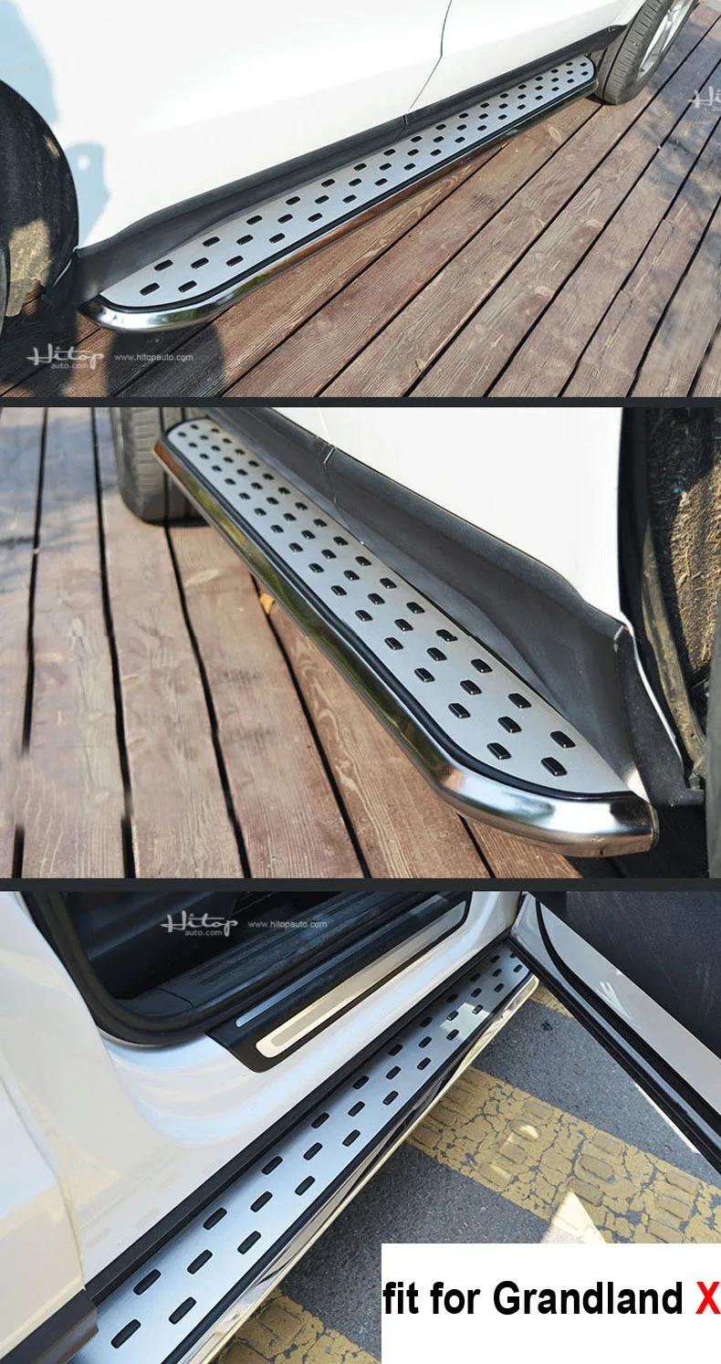 Горячие ходовые платы боковые шаг педали для Opel Grandland X, алюминиевый сплав популярный стиль в Азии, поставляется ISO9001 большой завод