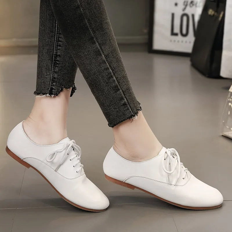 Punta Básico Marca Redonda Encaje Primavera otoño Mujer Zapatos Microfibra Roma Dulce Leisurec2 Pisos De Sólido vqdqY