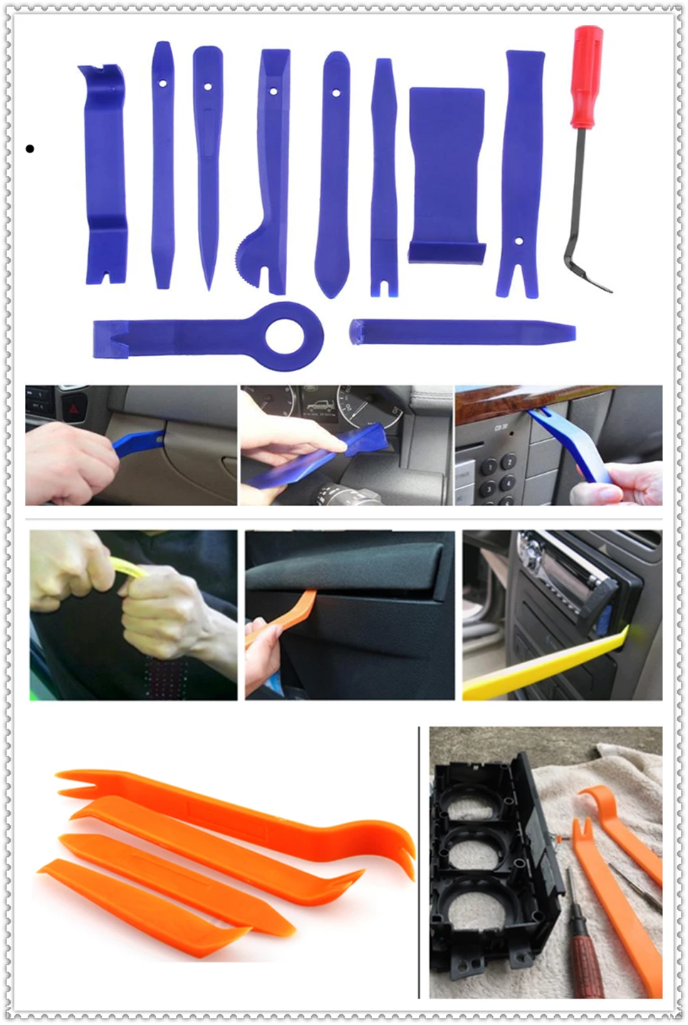 car door removal Dashboard tools Panel DVD Stereo repair for 