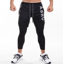 Frmaro новые спортивные штаны мужские быстросохнущие оставьте 2 шт. 9-точки на открытом воздухе Бег Штаны в европейском и американском стиле фитнес Штаны