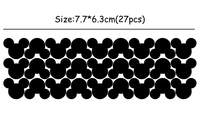 27 шт./компл. с милым рисунком в форме Микки Мауса настенные наклейки для детской комнаты DIY украшения дома детская комната стены наклейки ко