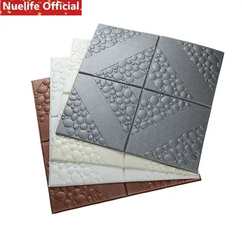 

Square water pattern 3D wall stickers kindergarten classroom living room bedroom anti-collision PE foam cotton wall stickers