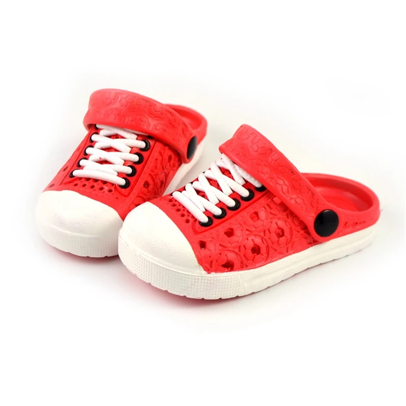 2017 Novo Bebê Meninos Verão Meninas Sandálias Tamancos Macios Respirável Sapatos Crianças Chinelos 4 Cores 9 girls clogs