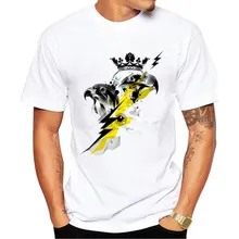 Fashion Stylish Summer Mens T Shirts Funny Birds of Prey Printed Tshirts Swag Tee Tops Man Casual Short Sleeve Slim Fit S-XXXL