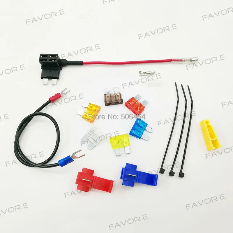 

32V regular Medium Blade Fuse Automotive Car Truck Boat SUV fuse holder tap adapter DIY Fuse kit