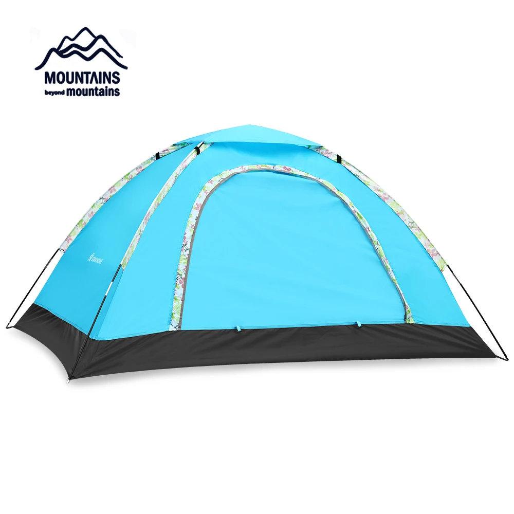 

For Families Outdoor WFaterproof Hiking Camping Tent 2 Person Ultralight Folding Tent Up Beach Tents Open Sun Shade Send Gift