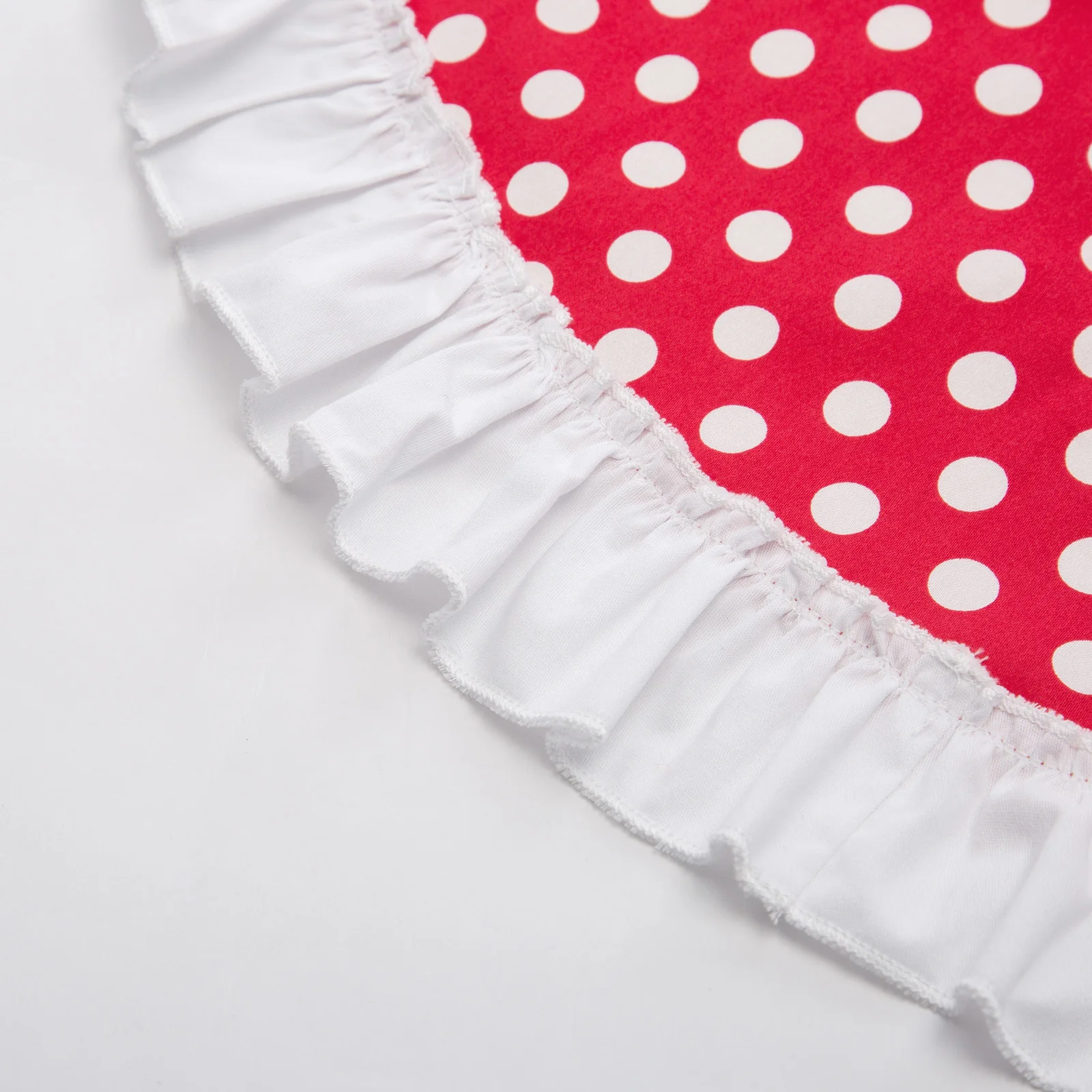 

Vintage Retro Womens Girls Cute Polka dots Cotton Cooking Apron With Pockets Bar