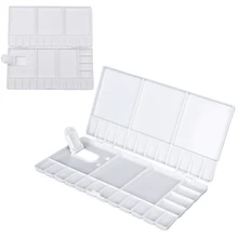 ELECOOL большой 33 сетки художественный лоток для краски Лак для ногтей смешивающая пластина краска масло акварель Пигмент палитра коробка пластиковые инструменты для рисования