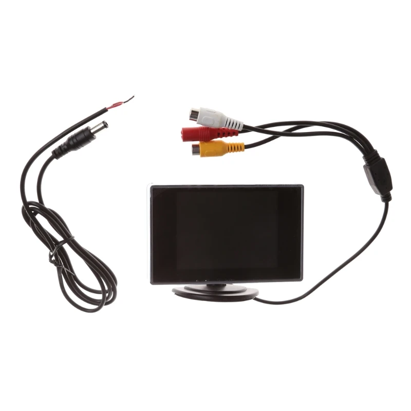 3 5 Mini TFT LCD Color Monitor Screen DVD VCD For Car Rear View Backup font