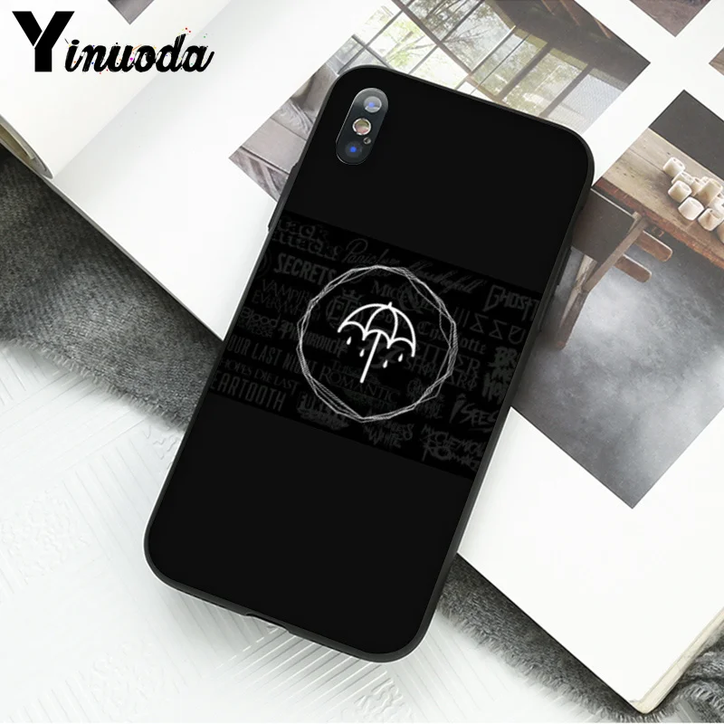 Yinuoda BMTH Bring Me the Horizon TPU черный чехол для телефона чехол для Apple iPhone 8 7 6 6S Plus X XS MAX 5 5S SE XR чехол