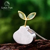 Lotus Fun Real 925 Sterling Silver Natural Aventurine Handmade Fine Jewelry Spring in the Air Leaf Pendant without Chain Women ► Photo 1/6