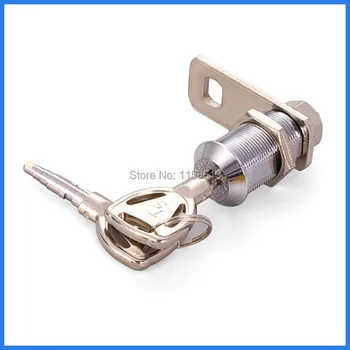 

5 pieces 27mm keyed alike chrome plated pyramid key industrial cabinet cam lock