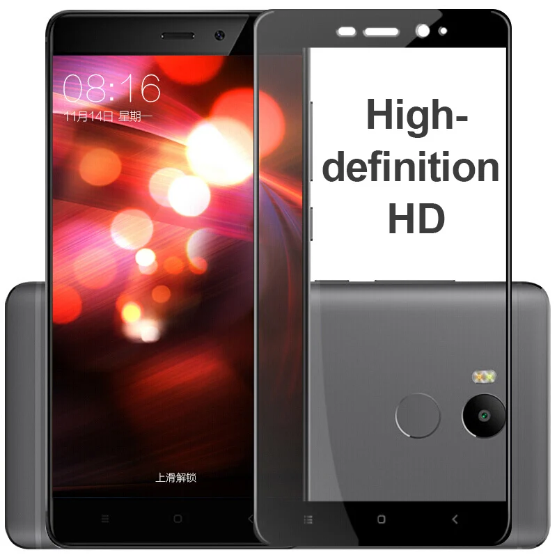 3D закаленное стекло для Xiaomi Redmi 4 32G защита экрана с защитой от царапин полное
