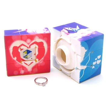 

Yuxin Zhisheng 3x3x3 Love Treasure Box Magic Cube Speed Puzzle Game Cubes Educational Toys for Children Kids Christmas Gift