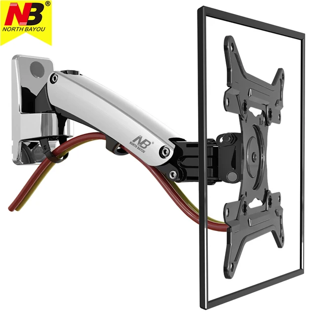 Nb F200 Tv Wall Mount Bracket 30 40inch Monitor Arm Holder Gas Nb F200 Tv Wall Mount Bracket 30 40inch Monitor Arm Holder Gas Spring Free Lift