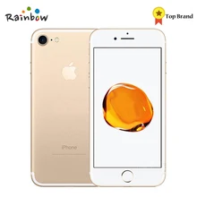 Сотовый телефон Apple iPhone 7, 4G LTE, 32/128 ГБ/256 ГБ, IOS, камера 12 Мп + 7 мп, четырехъядерный, сканер отпечатка пальца, видео 4,7 дюйма, 4K