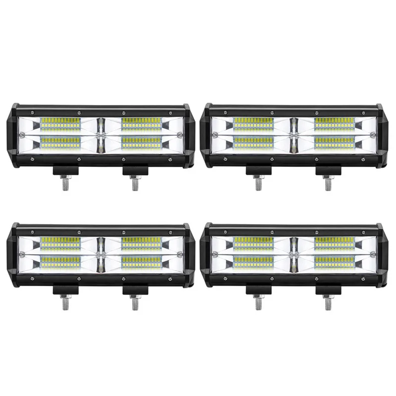 

Safego 4 pcs 144W 2'' Led Work Light Bar Flood Beam For Driving Offroad Boat Car Tractor Truck SUV ATV 12V 24V Off-Road White