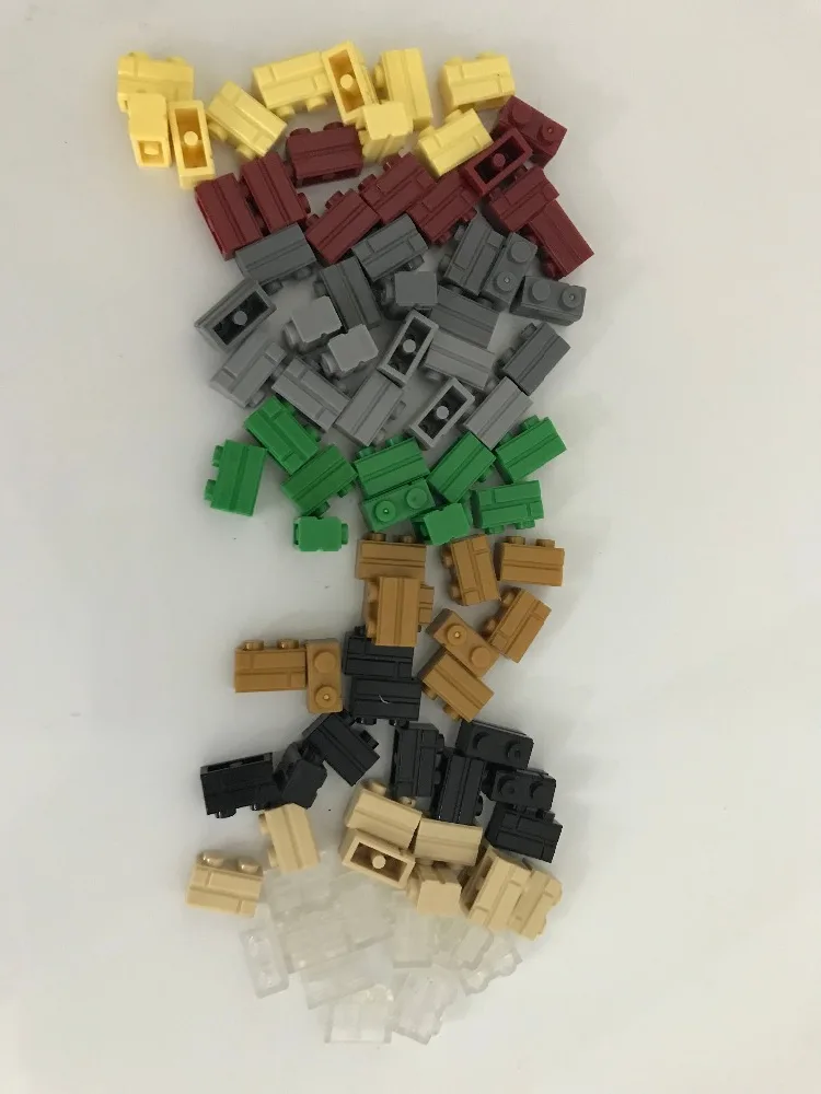 DIY строительные блоки кирпичи части городской серии 50 шт. одна партия MOC базовый