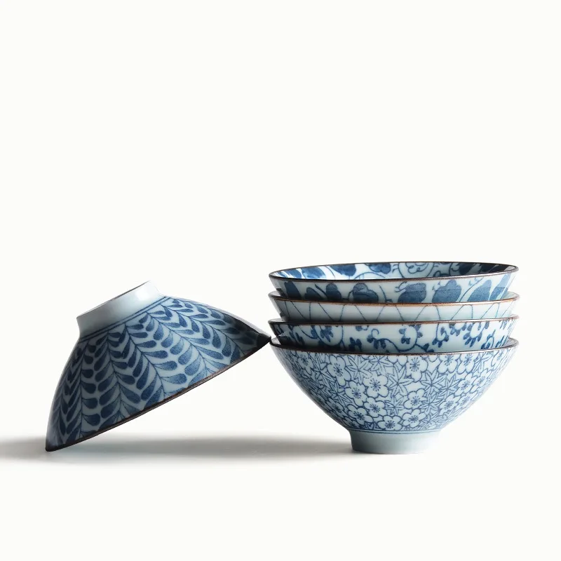 

Ceramic Cup Blue And White Imitation Ancient Hat Cup Kung Fu Tea Set Tea Cup Chinese Style Single Cup