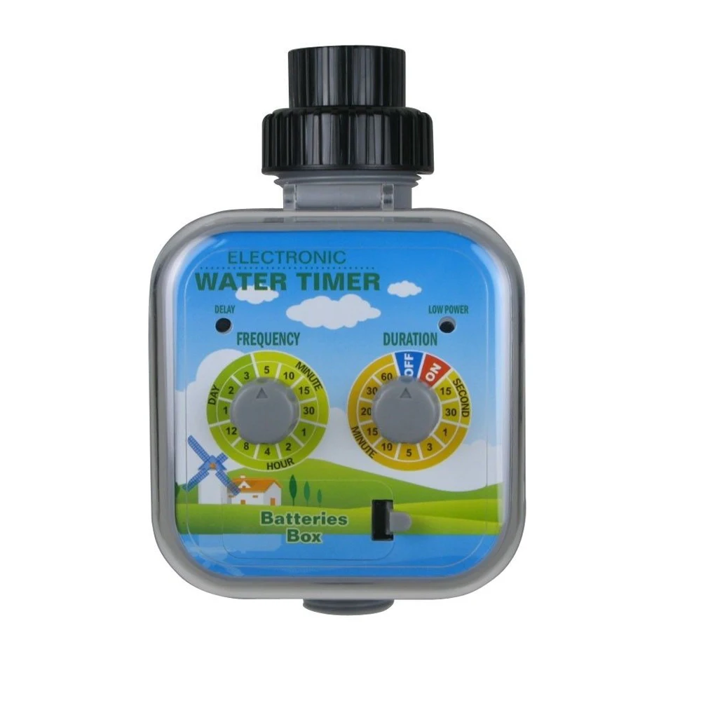 Electronic garden Water Timer Ball Valve, Solar Charge & Rain Stop