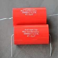 2 шт. аудио осевой полипропиленовый конденсатор Audiophiler MKP 47 мкФ 250 в конденсатор для усилитель звуковой трубки Динамик цепи кроссовер