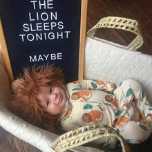 Tinypers/Детский комбинезон с милым принтом льва; хлопковый комбинезон; весенняя одежда для новорожденных мальчиков и девочек; одежда для малышей; комбинезон с длинными рукавами