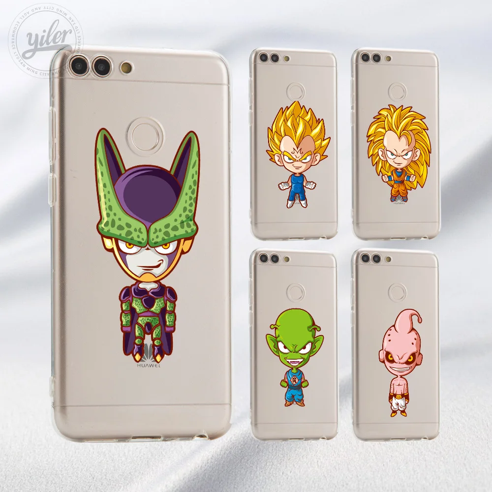 

For Huawei P Smart Case Dragon Ball Cases For Huawei P Smart Phone Shell Cover Super Saiyan God Fundas for Huawei P Smart Case