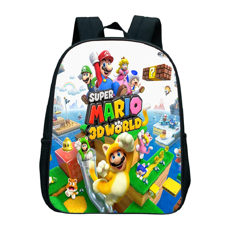 Лидер продаж Super Mario Bro одежда с принтом рюкзака на спине для мальчиков Дети Мини книг Mochilas красивый шаблон печати рюкзак для садика, рюкзак