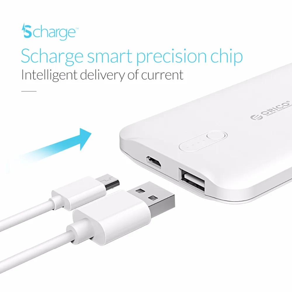 ORICO 2500mah Power Bank External Battery Charger Smart Power Bank Charge for Samsung Xiaomi Huawei