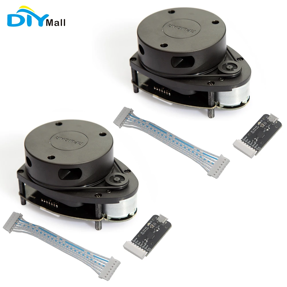 

2pcs/lot DIYmall RPLiDAR A1 A1M8 360 Degree 2D Laser Scanner Kit 12M Range Lidar Sensor Module