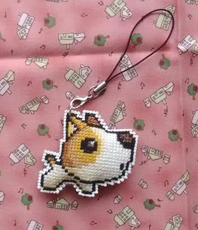 

DIY Craft Stich Cross Stitch Key Phone Accessories Dog Plastic Fabric Needlework Embroidery Crafts Counted Cross-Stitching Kit